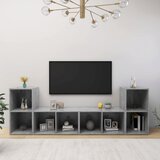 TV ormarići 4 kom siva boja betona 72 x 35 x 36 5 cm od iverice Cijene