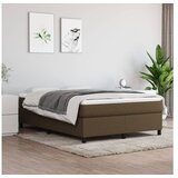  Box spring posteljni okvir temno rjav 140x190 cm blago | Shoptok.si