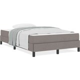  Postelja z vzmetnico z vzmetnico Taupe 120 x 200 cm blago | Shoptok.si
