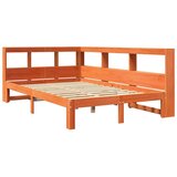  Krevet s regalom za knjige bez madraca 120 x 190 cm od borovine | shoptok.hr