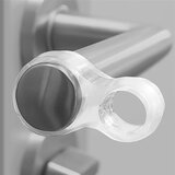 Family door stop set for door handle - transparent - 4 pcs / pack Cene