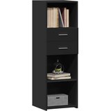  Visoka komoda crna 40 x 42,5 x 124 cm od konstruiranog drva | Eponuda.com