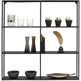 Landscape regal 90/90/15 cm črna | Shoptok.si