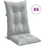  Jastuci za stolice 6 kom svjetlosivi 120x50x7 cm od tkanine | Eponuda.ba
