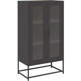 vidaXL Visoka ploča crna 68x39x123 cm čelik | shoptok.hr