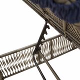  Ležaljka s jastukom, siva, poli ratan | Shoptok.si