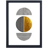 Vavien Artwork staklena slika u crnom okviru shapes ii., 32 x 42 cm Cijene
