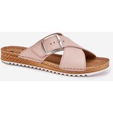 Inblu Leather Women's Slippers With Buckle Pink | shoptok.hr