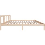  Posteljni okvir iz trdnega lesa 200x200 cm, (20644725) | Shoptok.si