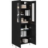  Highboard Bijeli i crni hrast 69,5 x 34 x 180 cm | shoptok.hr