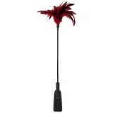 GUILTY PLEASURE BDSM Feather Crop Black-Red
