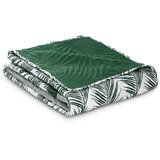 AmeliaHome Prekrivač Tropical Bonaire 170x210 cm, tamnozelena / bijela Slike