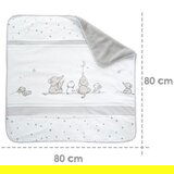 Roba Bela/siva otroška odeja iz mikropliša 80x80 cm Sternenzauber – | Shoptok.si