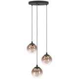 Eglo 901925 - visilica na sajli ariscani 3xE27/60W/230V crna/bež/zadimljena | Eponuda.com