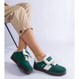 Gemre Green platform sneakers with stitching Puente | shoptok.hr