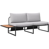  Vrtni kauč s jastukom Svijetlo siva 200,5 x 70 x 85,5 cm Čelik | Eponuda.ba