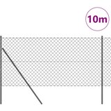  Stup za ogradu Siva 10 x 1 m (60 x 60 mm mreža) Čelik i PVC | shoptok.hr