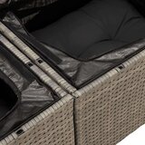 vidaXL 13-dijelni set vrtnih sofa od poliratana s jastucima sivi | shoptok.hr