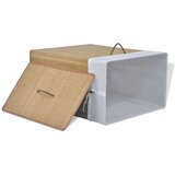  Koš za perilo iz bambusa pravokoten naravne barve, (20687054) | Shoptok.si
