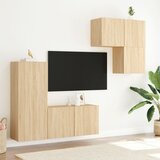  4-dijelni zidni TV elementi svjetlima boja hrasta drveni | Eponuda.ba