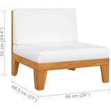  Modularna srednja sofa i krem bijeli jastuci od bagremovog drva | shoptok.hr