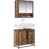  Set namještaja za kupaonicu 2 kom. Staro drvo 65 x 33 x 60 cm | shoptok.hr