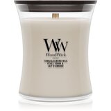 WoodWick Tonka & Almond Milk mirisna svijeća s drvenim fitiljem 275 g | shoptok.hr