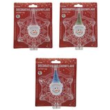  LED RGB božićna dekoracija sa usisnom čašicom LED/3xLR44 - snegović, crvena/plava/zelena | Eponuda.com