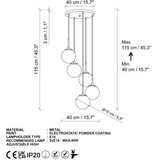 Opviq Orbıtal 15 14017 zlatni luster | ePonuda.com