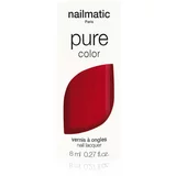 Nailmatic Pure Color lak za nohte DITA- Rouge Profond / Deep Red 8 ml