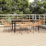  7-dijelni vrtni blagovaonski set od poliratana | shoptok.hr