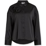 Vila Topi & Bluze Medina Rose Shirt L/S - Black Črna Cene