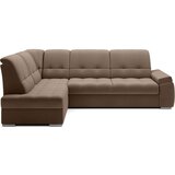 ELTAP Rjava žametna raztegljiva/s prostorom za shranjevanje kotna sedežna garnitura (levi kot/v obliki črke L) Sado – | Shoptok.si