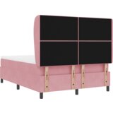  Box Spring postelja z vzmetnico Roza 160x200 cm Žamet, (22050600) | Shoptok.si