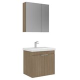 Hanah home Kupatilski ormarić sa umivaonikom i ogledalom (2 komada) Desna 60 938 | Eponuda.com