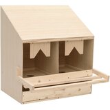  Gnijezdo za kokoši s 2 odjeljka 63x40x65 cm masivna borovina | shoptok.hr