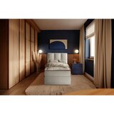 MID.YOU POSTELJA Z VZMETNICO 90 cm x 200 cm , les, tekstil, leseni material krem barve | Shoptok.si
