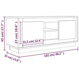vidaXL TV omarica sonoma hrast 102x35x45 cm inženirski les | Shoptok.si