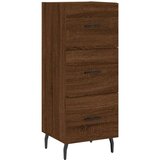  Komoda boja smeđeg hrasta 34 5 x 34 x 90 cm konstruirano drvo | shoptok.hr