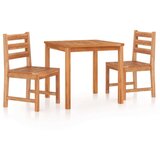  3-dijelni vrtni blagovaonski set od masivne tikovine | shoptok.hr