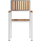  Vrtna stolica 6 pcs Smeđa 56 x 54,5 x 87 cm Čvrsto teak drvo | shoptok.hr