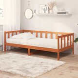  Dnevna postelja z vzmetnico Vosek rjava in bela 90 x 200 cm, (5000121497) | Shoptok.si