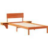  Konstrukcija postelje z vzglavjem Voskast rjav 90 x 200 cm, (5000124149) | Shoptok.si