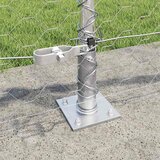  Heksagonalna ograda s betonskom osnovom 25 x 0,6 m Srebrna | shoptok.hr