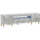 LED TV kabinet Betonska siva Konstruirano drvo
