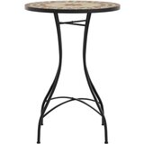 Bistro stolić s mozaikom boja cigle i bijela Ø50x70cm keramički | shoptok.hr
