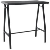  Vrtni barski stol crni 110 x 60 x 110 cm od kaljenog stakla Cijene