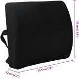  Jastuk s jastukom Podesiva Crna 34 x 31.5 x 12 cm Mreža | shoptok.hr