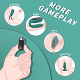 Sex HD - bežični, radio, 4-dijelni vibrator (tirkiz) | shoptok.hr