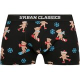 Urban Classics Organic X-Mas boxers 3-pack teddy aop+jasper+navy | shoptok.hr
